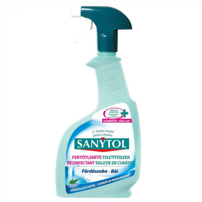 Solutie Dezinfectanta Sanytol, 500 ml, Spray Dezinfectant Sanytol pentru Baie, Solutie Dezinfectanta pentru Toaleta, Solutie Dezinfectanta Sanytol cu