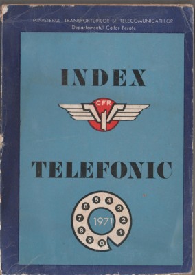 Index telefonic CFR - 1971 foto