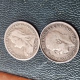 Marea Britanie 3 PENCE 1893 , 1914 , argint