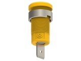 Conector banană 4mm 36A, galben-verde