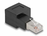 Adaptor de retea RJ45 Cat.6A in unghi 90 grade dreapta, Delock 87864