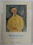 MODIGLIANI , PORTRETE text de SAN LAZZARO , COLECTIA &#039;&#039; MICA ENCICLOPEDIE DE ARTA &#039;&#039; 1966, FORMAT REDUS