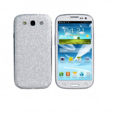 Folie autocolanta cu sclipici pentru Samsung Galaxy S3, argintiu foto