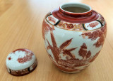 Vaza / Urna - portelan Japonia - coaja de ou - pictata manual, Seturi