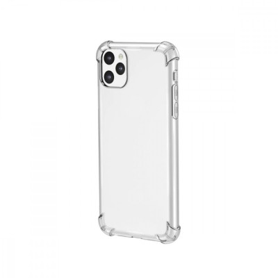 Husa bumper pentru telefon iPhone 11, Usams, din Silicon, cu dubla protectie Antisoc, transparenta foto