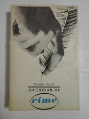 DICTIONAR DE RIME - NICOLAE LAZAR foto