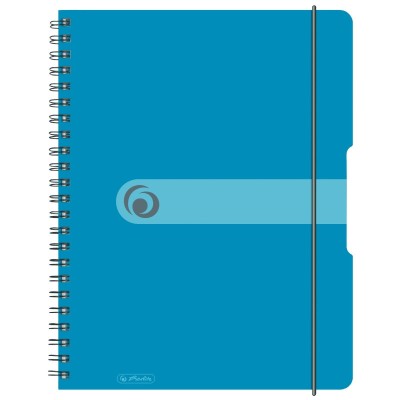Caiet spira A4 80 file elastic perforat Herlitz foto