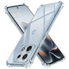Asteroid GSM - Shockproof Clear Silicone - Motorola Edge 70 Max - Clear