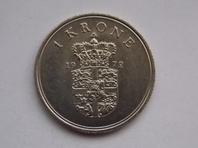 1 krone 1972 DANEMARCA foto