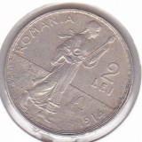 Monedă Rom&acirc;nia 2 lei 1914 Carol I &ndash; numismatică