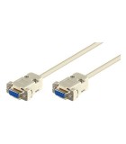 Cablu SERIAL 9 pini mama-mama 2m 1:1 RS232, Oem