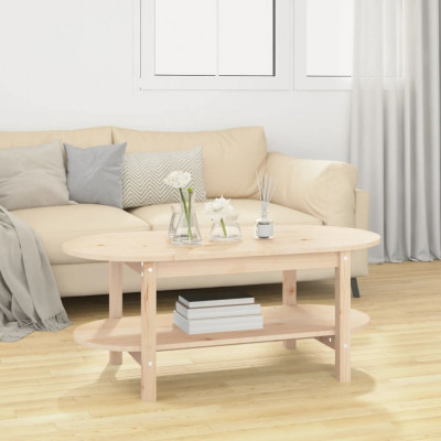 vidaXL Măsuță de cafea, 110x55x45 cm, lemn masiv de pin 822287 foto