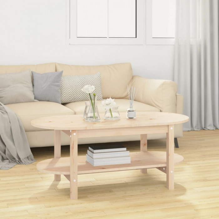 vidaXL Măsuță de cafea, 110x55x45 cm, lemn masiv de pin 822287