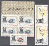 Ajman 1964 Birds, Fishes, blocks, 7 values, MNH AS.005, Nestampilat