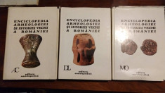 ENCICLOPEDIA ARHEOLOGIEI SI ISTORIEI VECHI A ROMANIEI (vol.1 ,2, 3) - Ct. Preda foto