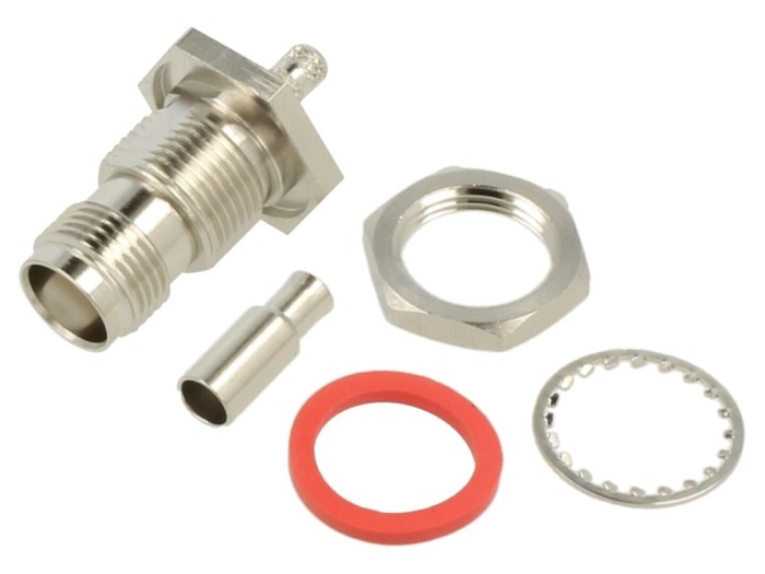 Conector TNC mamă drept 50&Omega; PTFE