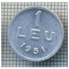 AX 763 MONEDA- ROMANIA - 1 LEU -ANUL 1951 -STAREA CARE SE VEDE