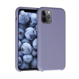 Cumpara ieftin Carcasa Edman din silicon captusita cu microfibra la interior si colturi intarite, pentru Iphone 11 Pro, Rock Blue