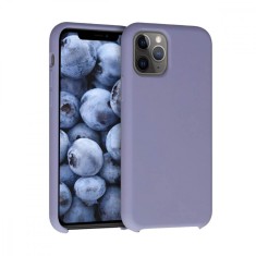 Carcasa Edman din silicon captusita cu microfibra la interior si colturi intarite, pentru Iphone 11 Pro Max, Rock Blue