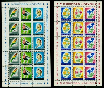 1973 LP818 Nature Conservation - Flowers MNH Mi: RO 3103-3105KB foto