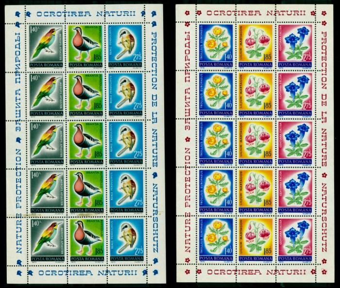 1973 LP818 Nature Conservation - Flowers MNH Mi: RO 3103-3105KB