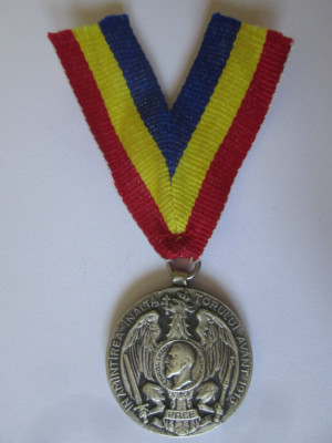 Medalia Carol I ,,In Amintirea Inaltatorului Avant&amp;#039;&amp;#039; 1913 foto