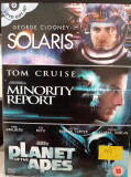 DVD - SOLARIS/MINORITY REPORT/PLANET OF THE APES - engleza