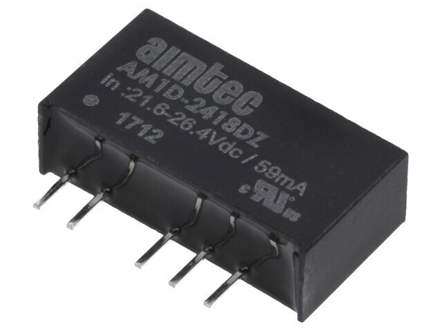 Convertor DC/DC 1W 21.6-26.4V la 18V/-18V