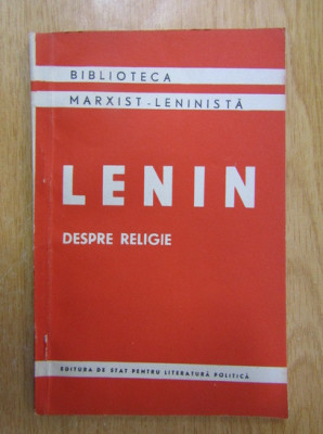 V. I. Lenin - Despre religie foto