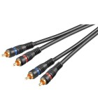 Cablu 2x RCA 2m OFC cupru dublu ecranat Goobay