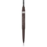 Rimmel Brow This Way creion pentru sprancene perie 2 in 1 culoare 003 Dark Brown 0,25 g