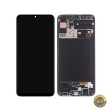 Display cu Touchscreen Samsung Galaxy A30s A307 cu Rama Negru Service Pack GH82-21190A