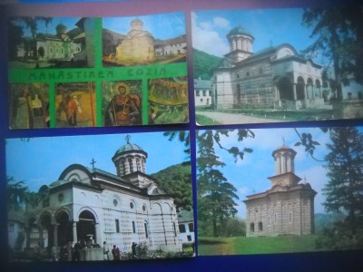 HOPCT LOT 4065 - 4 CARTI POSTALE-MANASTIREA COZIA -JUD VALCEA-NECIRCULATE foto