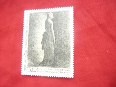 Serie 1 valoare Franta 1991 - Pictura - G.Seurat ,stampilat foto