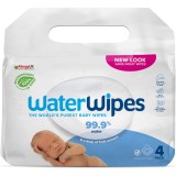 Servetele umede Water Wipes, 4 pachete x 60 buc, 240 buc, Waterwipes