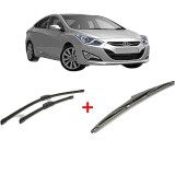 Cumpara ieftin Set 3 stergatoare HYUNDAI i40 I (VF) din 2012 - 2019, pentru parbriz si luneta fata si spate auto, Bosch Twin