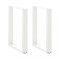vidaXL Picioare de masă &icirc;n formă de U, 2 buc., alb, 60x(72-73) cm, oțel 4013181
