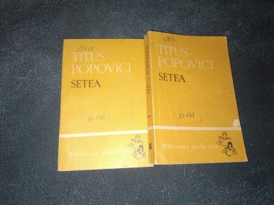 TITUS POPOVICI - SETEA 2 VOL foto