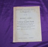 Constantin Gr C Zotta &ndash; Decret-lege pentru Codul de Procedura Penala