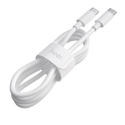 Cablu Date &amp;amp; Incarcare Fast Charging Tip C - Tip C 5A (Alb) 1 Metru Hoco X51 foto