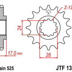 Pinion fata 15 dinti pas lant 525 - Honda CB 600 F Hornet (98-06) - S F21 Hornet S (00-04) - CBF 600 N/S (05-07) - CBR 600 F (97-98)