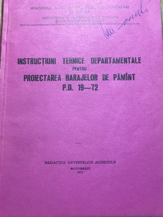DVP30 Constructii - Baraje de pamant - Instructiuni