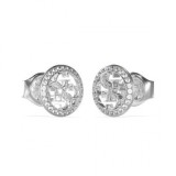 Guess JUBE02136JWRHT/U, Lotus Earrings made of Steel with Stones