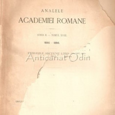 Analele Academiei Romane XVIII - 1896