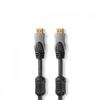 Cablu HDMI Nedis Ethernet 2.5m 4K 60HZ 18Gbps antracit foto