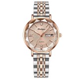 Cumpara ieftin Ceas dama Poedagar CS1371, otel inoxidabil, argintiu-rose gold, cadran crem