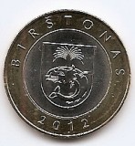 Lituania 2 Litai 2012 - (Birstonas) Bimetalic, 25 mm KM-183.1 UNC !!!