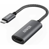 Adaptor video Anker, USB Type-C(T) la HDMI (M), , rezolutie maxima 4K la 60Hz, nu, plug and play, carcasa Aluminiu, gri, &quot;A83120A1&quot; (timbru verde 0.18