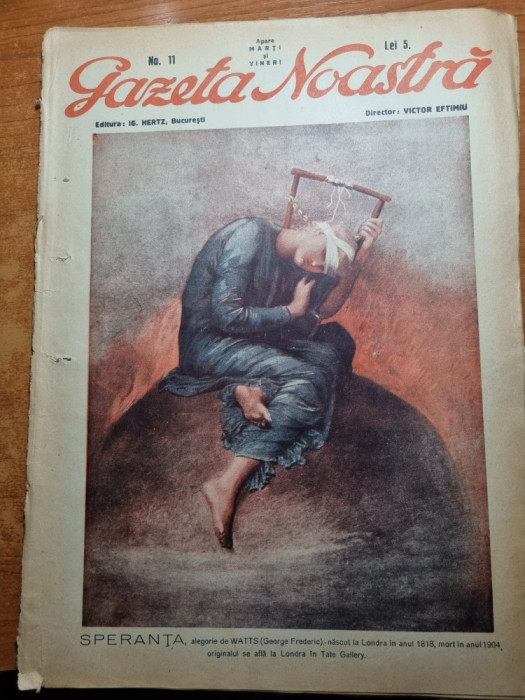 gazeta noastra 1928-director victor eftimiu,fotografii din bucuresti
