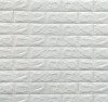 Tapet 3D Caramida Autocolant, 5 buc (2.5mp), 70x77cm, Alb/Maro, Decor Modern Interior